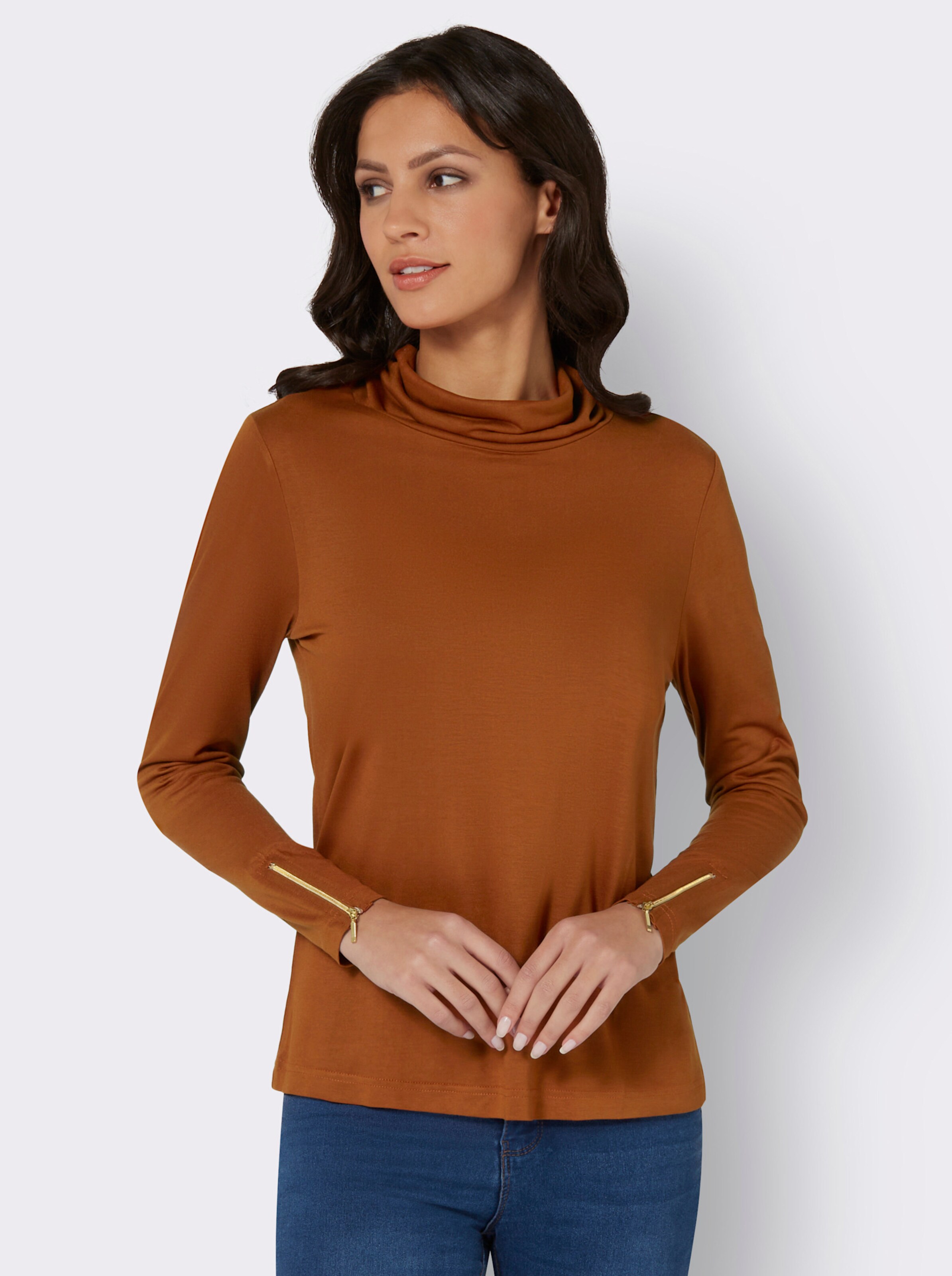 Rollkragen-Shirt