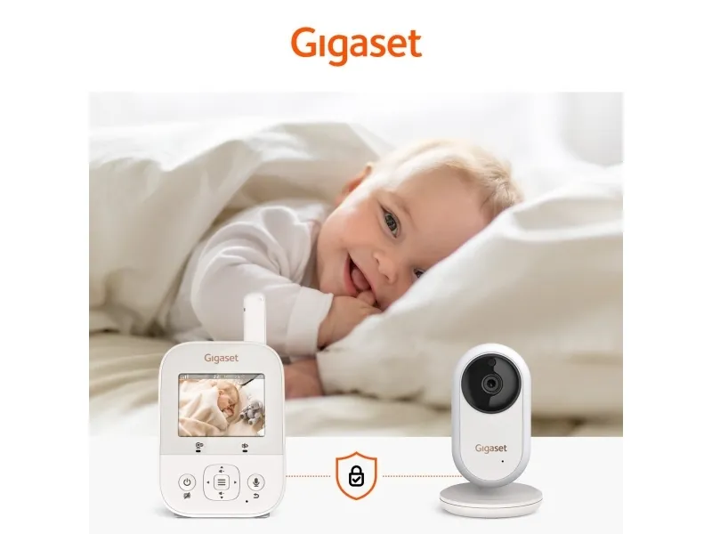 Gigaset BABY 300 Video, 300 m, 60 min., 50 m, 300 m, Hvid, LCD