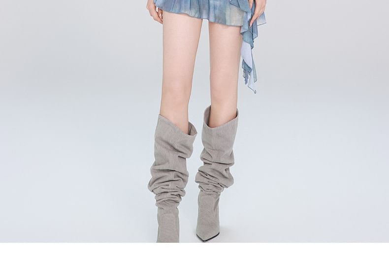rongira - Spaghettibandjes Tie Dye Asymmetrische Ruffle Trim Zwemjurk