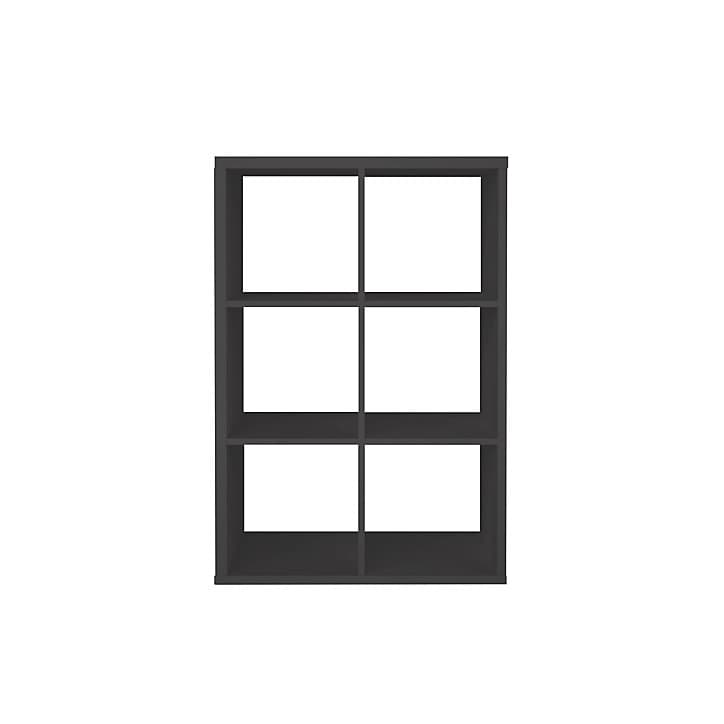 Étagère modulable 6 cubes GoodHome Mixxit anthracite