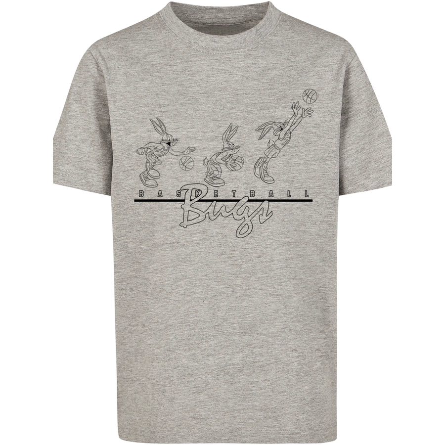 F4NT4STIC T-Shirt Looney Tunes Basketball Bugs heather grey