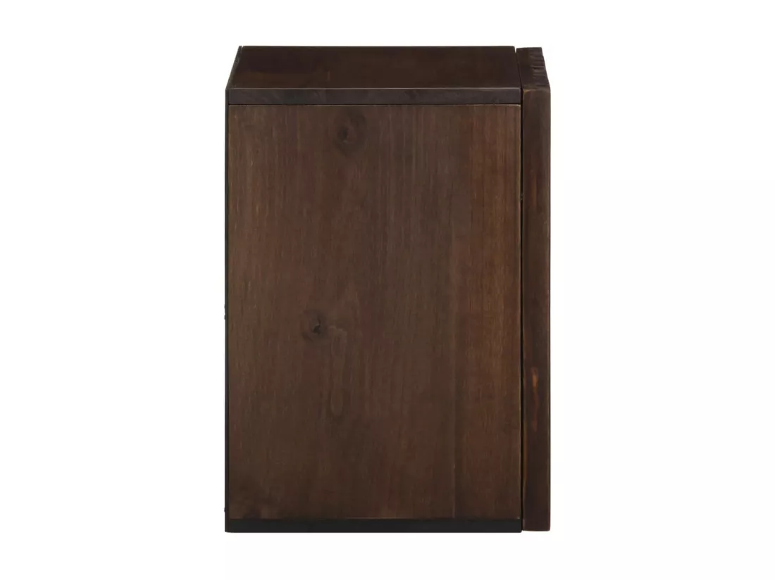 Armoire murale de salle de bain 38x34x48cm brun manguier massif