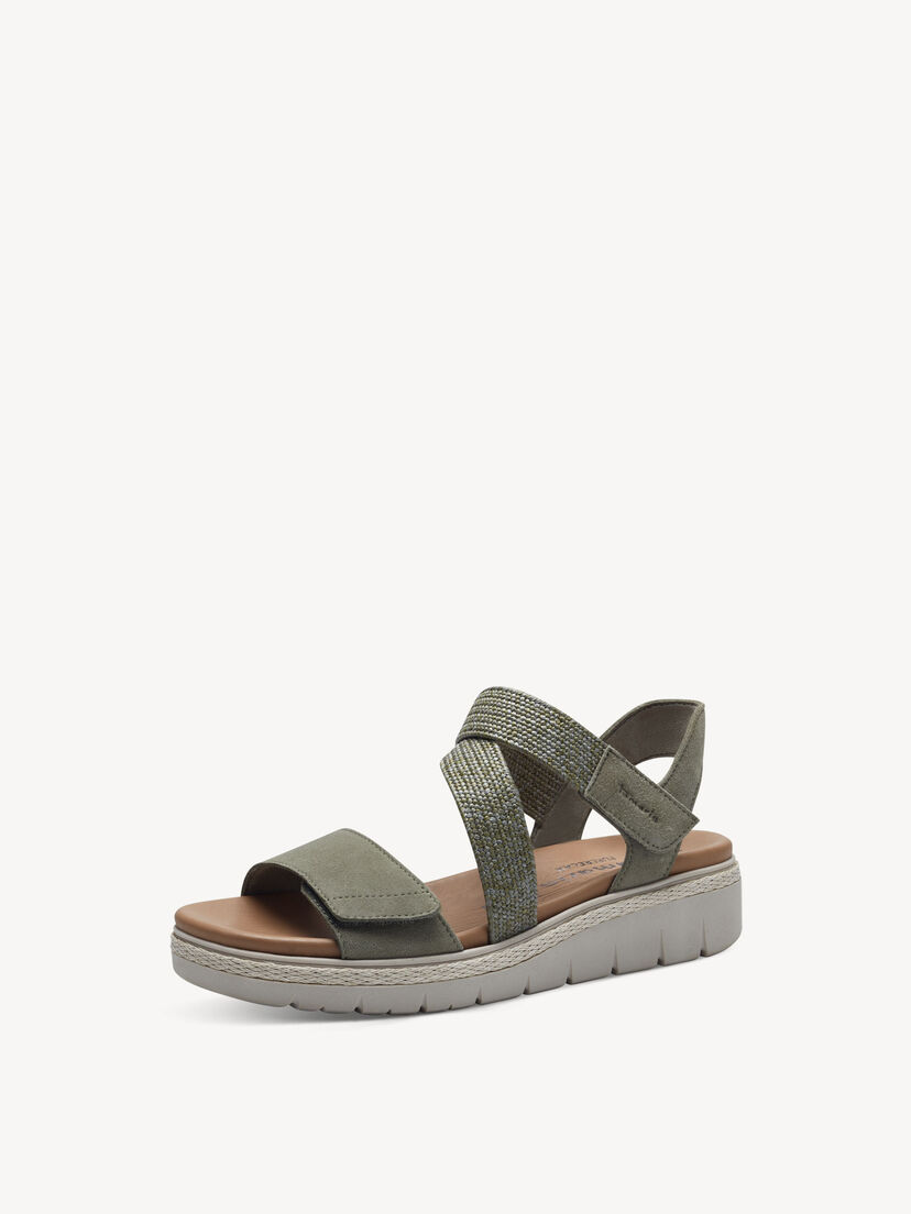 Leren Sandaaltje - groen