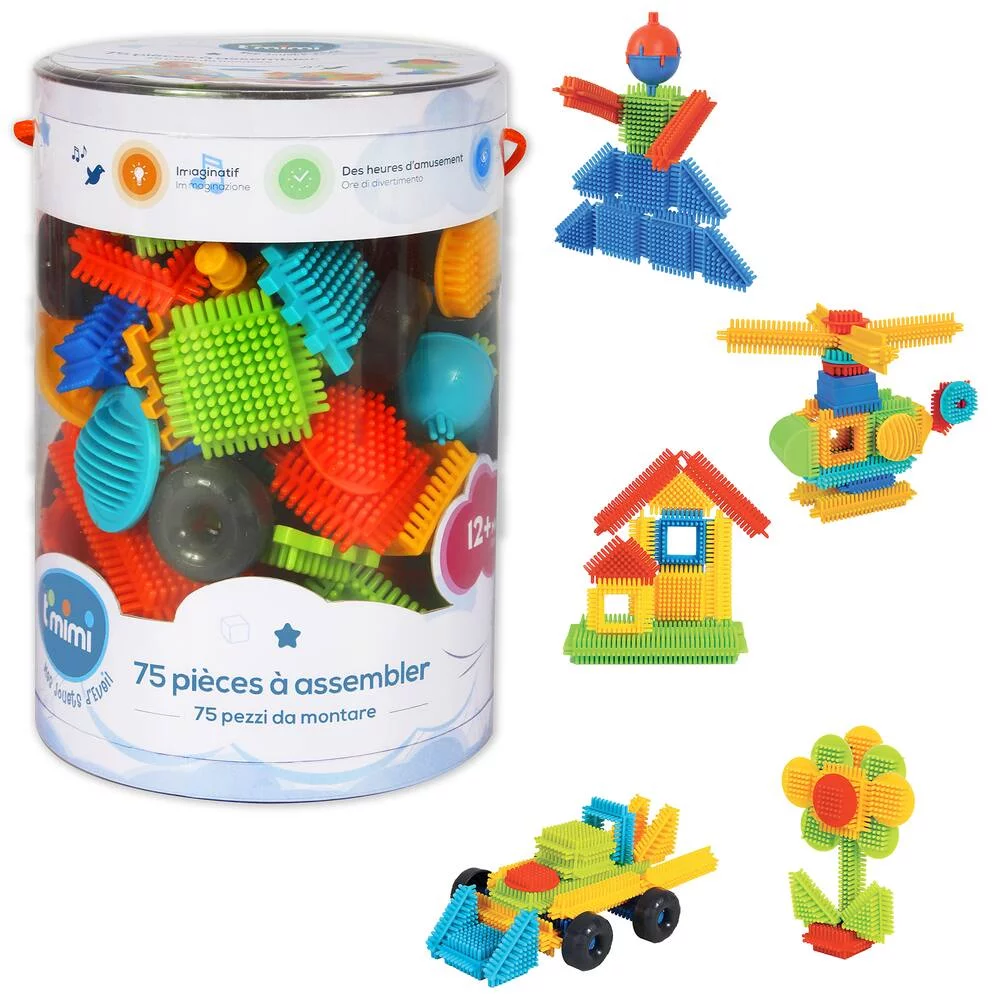 JEU DE CONSTRUCTION - 75 PIECES A ASSEMBLER