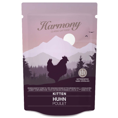 Harmony Cat Kitten Huhn 12x80g