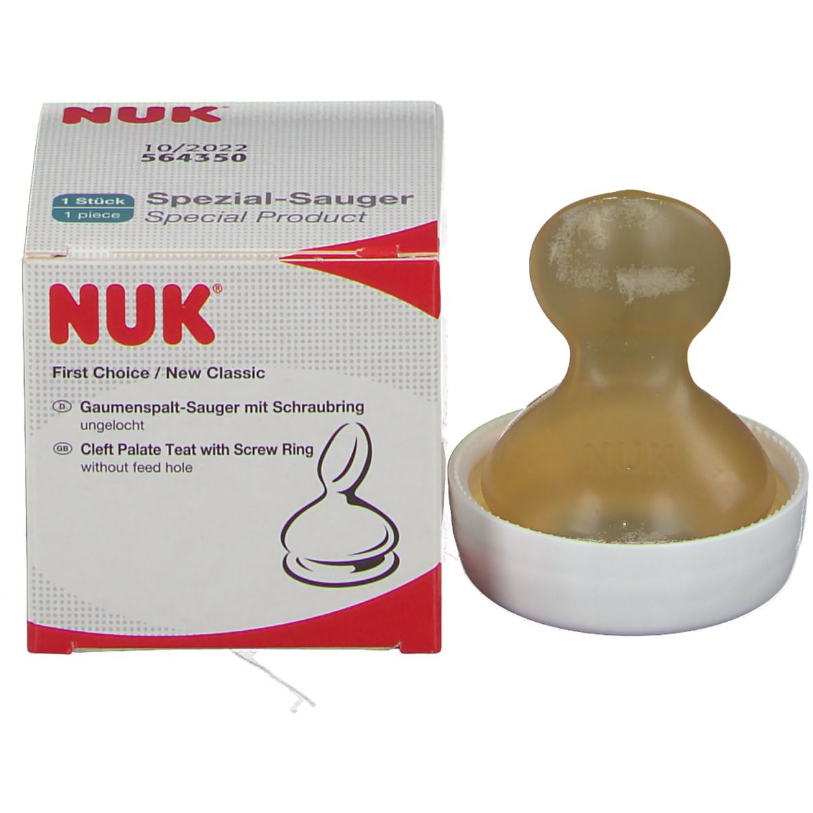 NUK First Choice Gaumenspaltensauger aus Latex