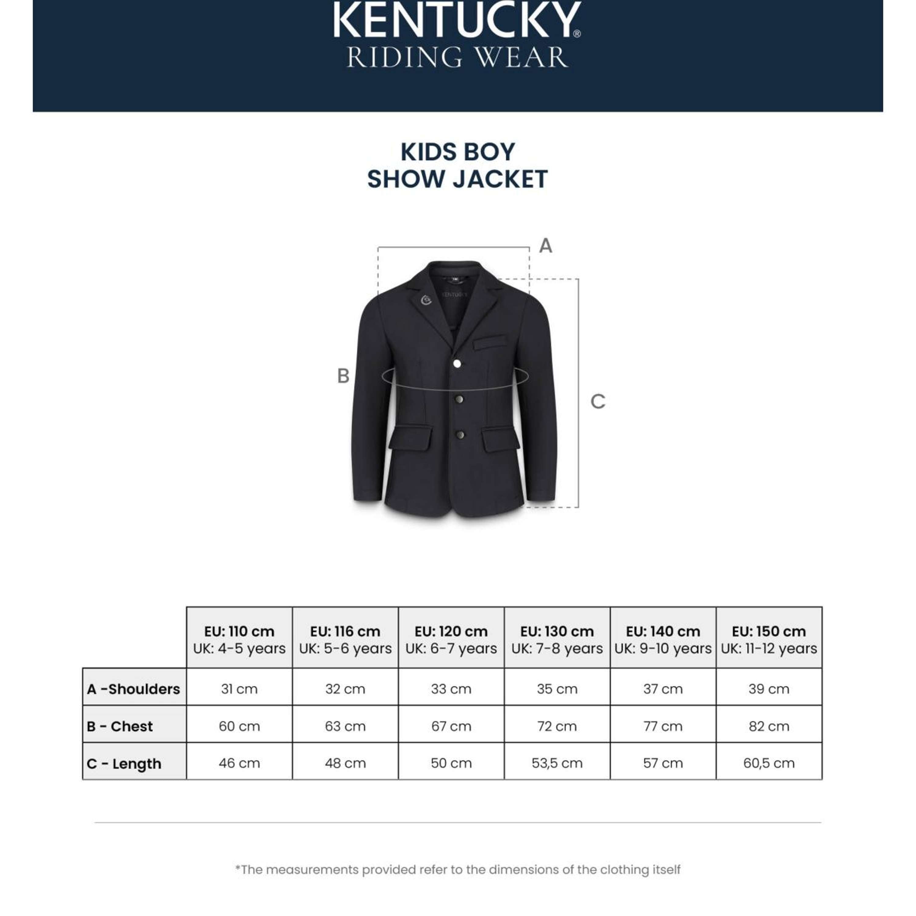 Kentucky Wedstrijdjasje Sammy Boys Navy