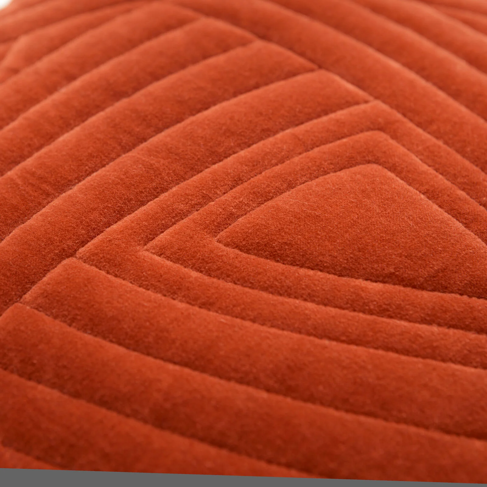Cozy Living  Giselle Quilted pyntepude, Golden Orange - 45 x 45 cm.