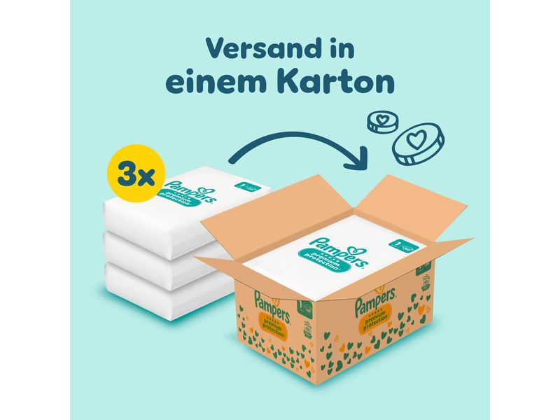 Pampers Windeln Premium Protection Newborn Grösse 1 Monatsbox 2-5 kg, 180 Stück