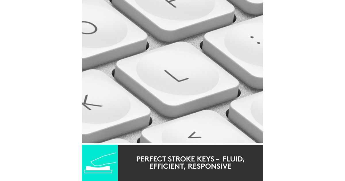 LogitechMX Keys Mini Minimalist Wireless Illuminated Keyboard, toetsenbord  (Lichtgrijs, US-International, Bluetooth)