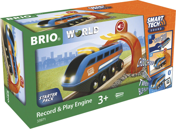 Brio Brio Smart Tech sound lokomotiv Blå & orange