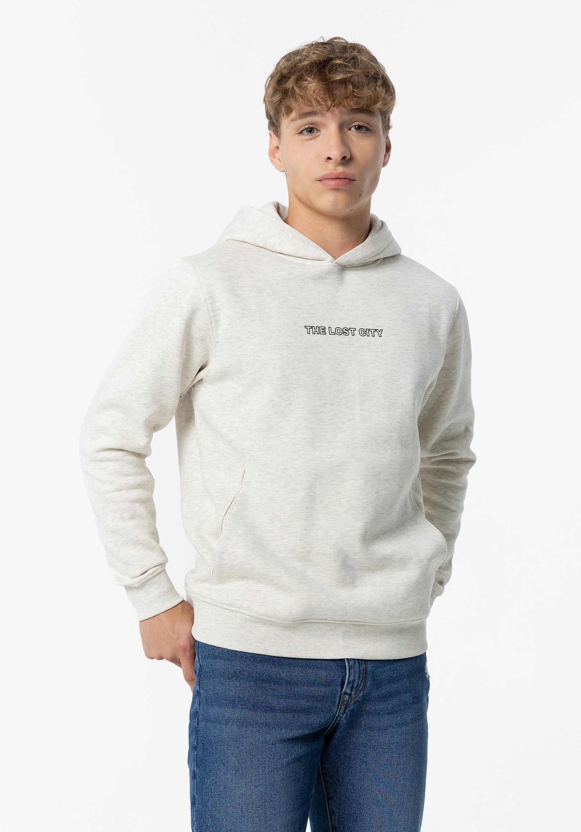 Hoodie com Texto Frontal