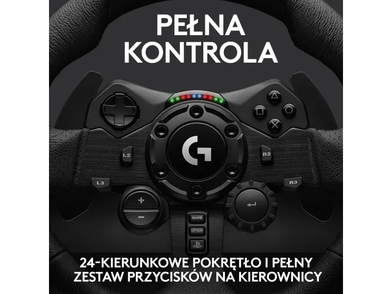 Logitech® | G923 - Rat og pedalsæt - kabling - for PC/ Playstation 4/ Playstation 5