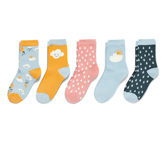 5 Kinder-Socken, rosa