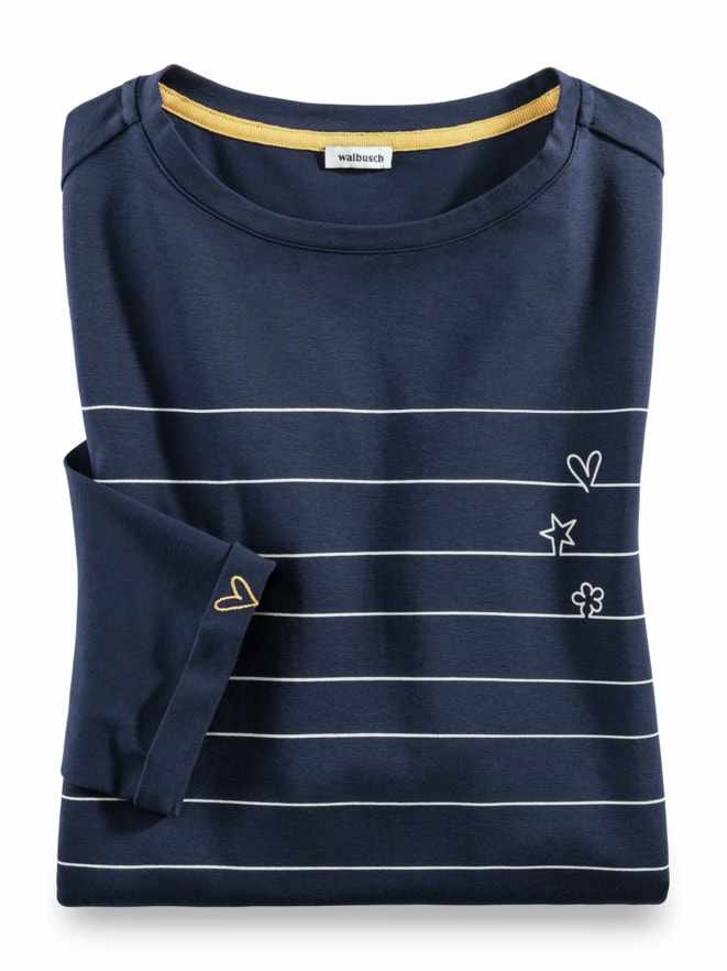 Baumwoll-Shirt Herzblatt
