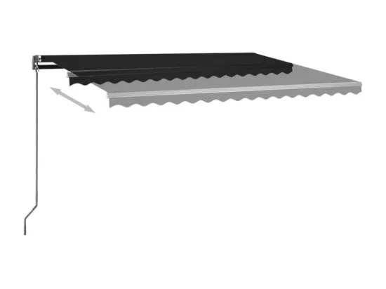 Auvent automatique sur pied 400x300 cm Anthracite