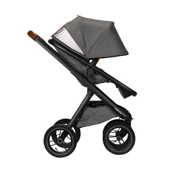 Dubatti One E5 Kinderwagen 2-in-1 Frame Black\/Cognac
