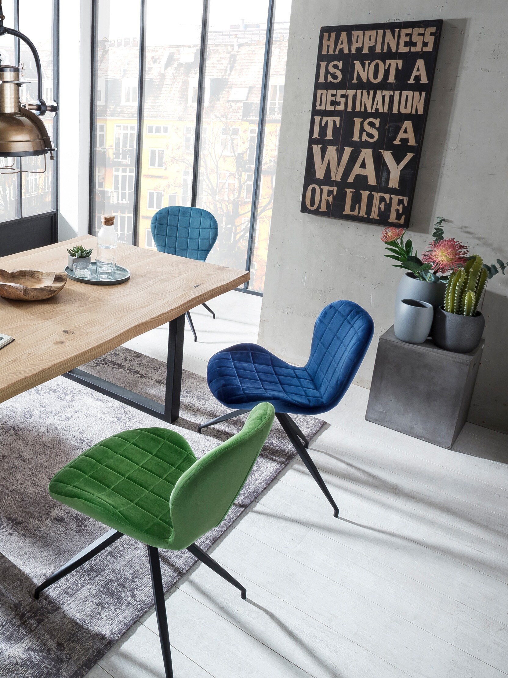 Tisch 200x100 Wildeiche Metall Holztisch Esstisch Küchentisch Speisetisch Küche