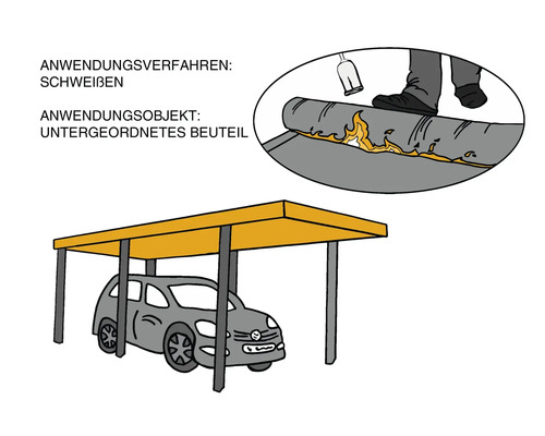Quandt Bitumen Lasmembraan Elephant Skin® V60 S4 SS grijs leisteen gecoat 5 x 1 m rol = 5 m²