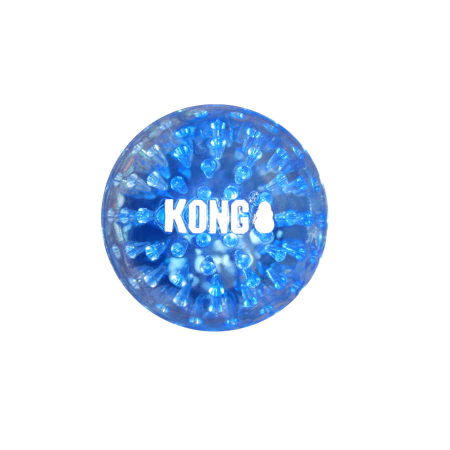 Bola Kong Squeezz Geodz com apito para cães