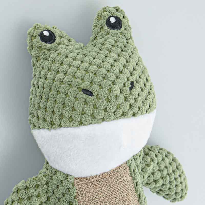 Jouet pour animaux grenouille vert