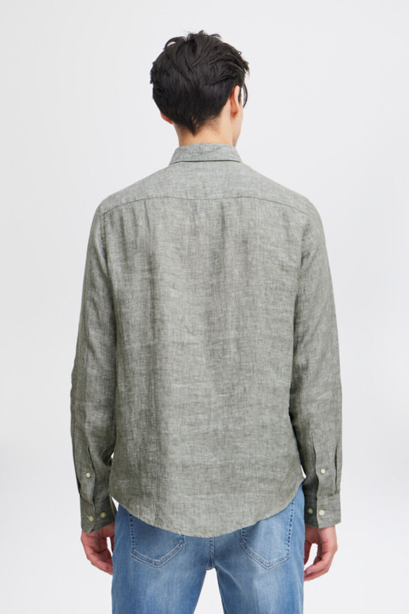 Casual Friday CFANTON BD LS linen shirt Navy blazer melange