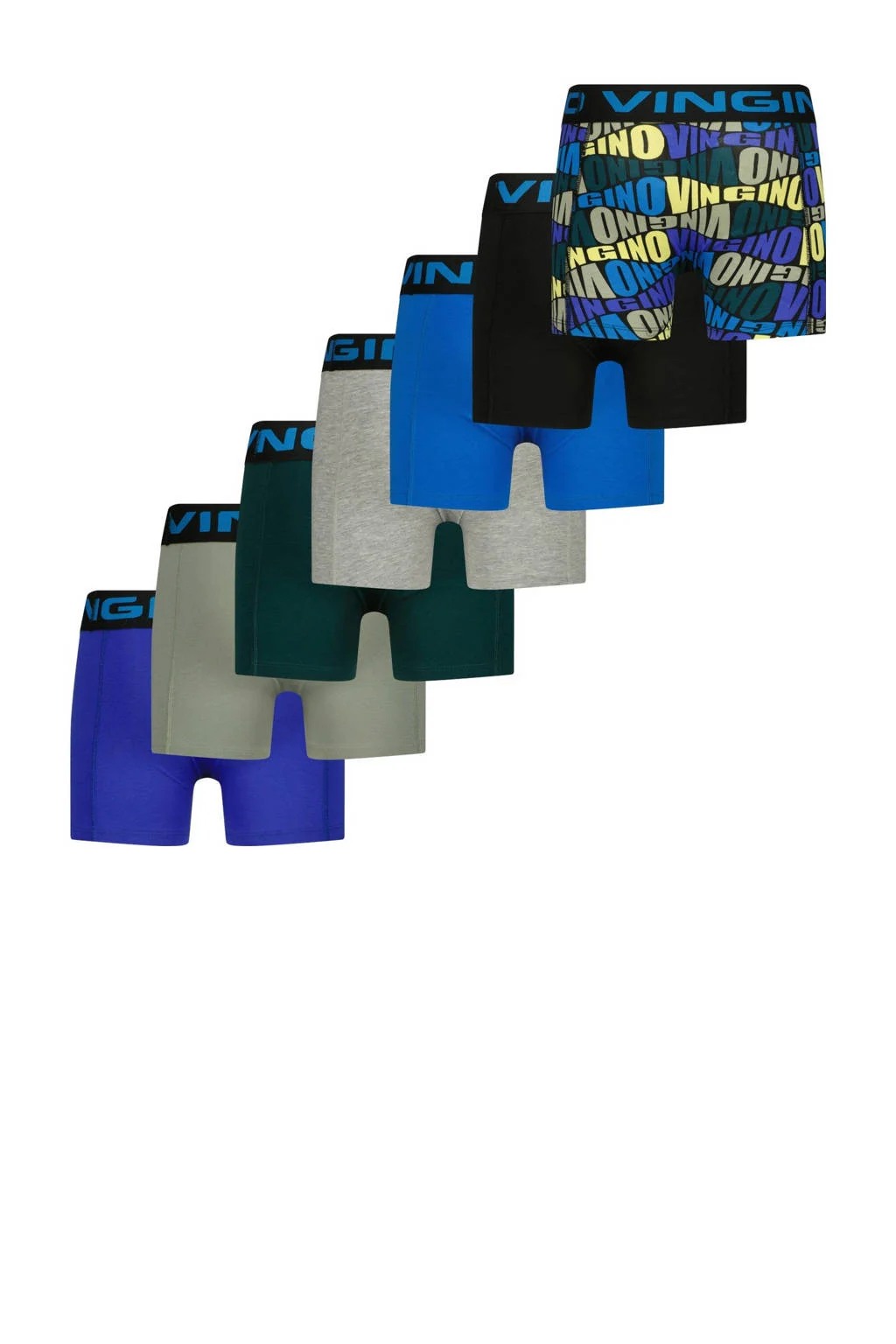 Vingino boxershort - set van 7 blauw