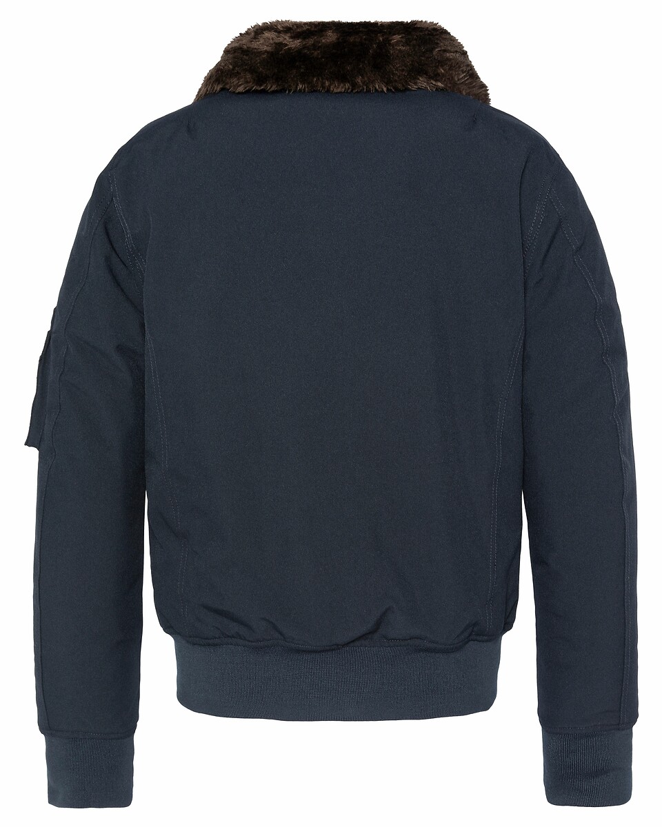 Jaqueta SCHOTT com gola removível, jaqueta bomber, estilo aeronáutico