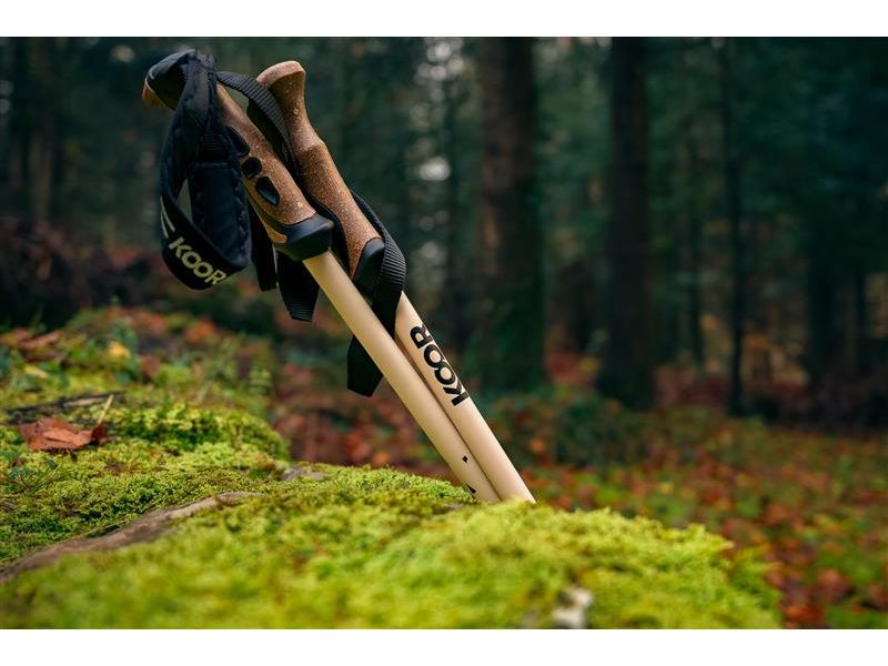 KOOR Wanderstock Carbon Castoor Beige Trekkingstöcke 63 - 140 cm