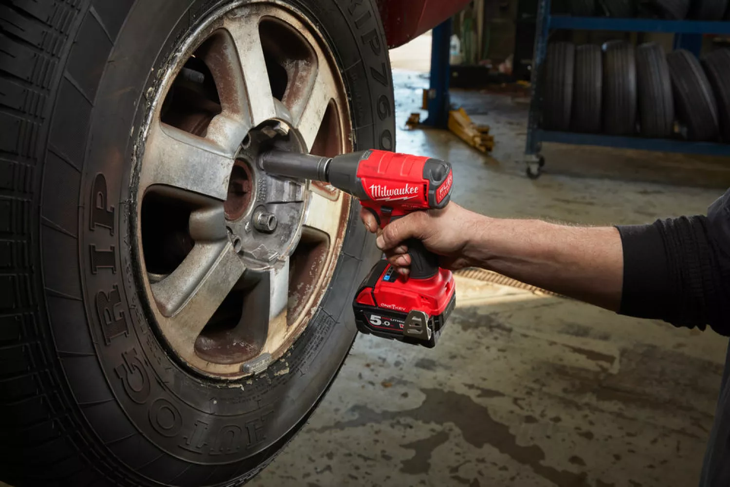 Milwaukee M18 ONEIWF12-502X 18V Li-Ion Accu slagmoersleutel ONE-KEY set (2x 5.0Ah accu) in HD BOX - 300Nm - 1/2