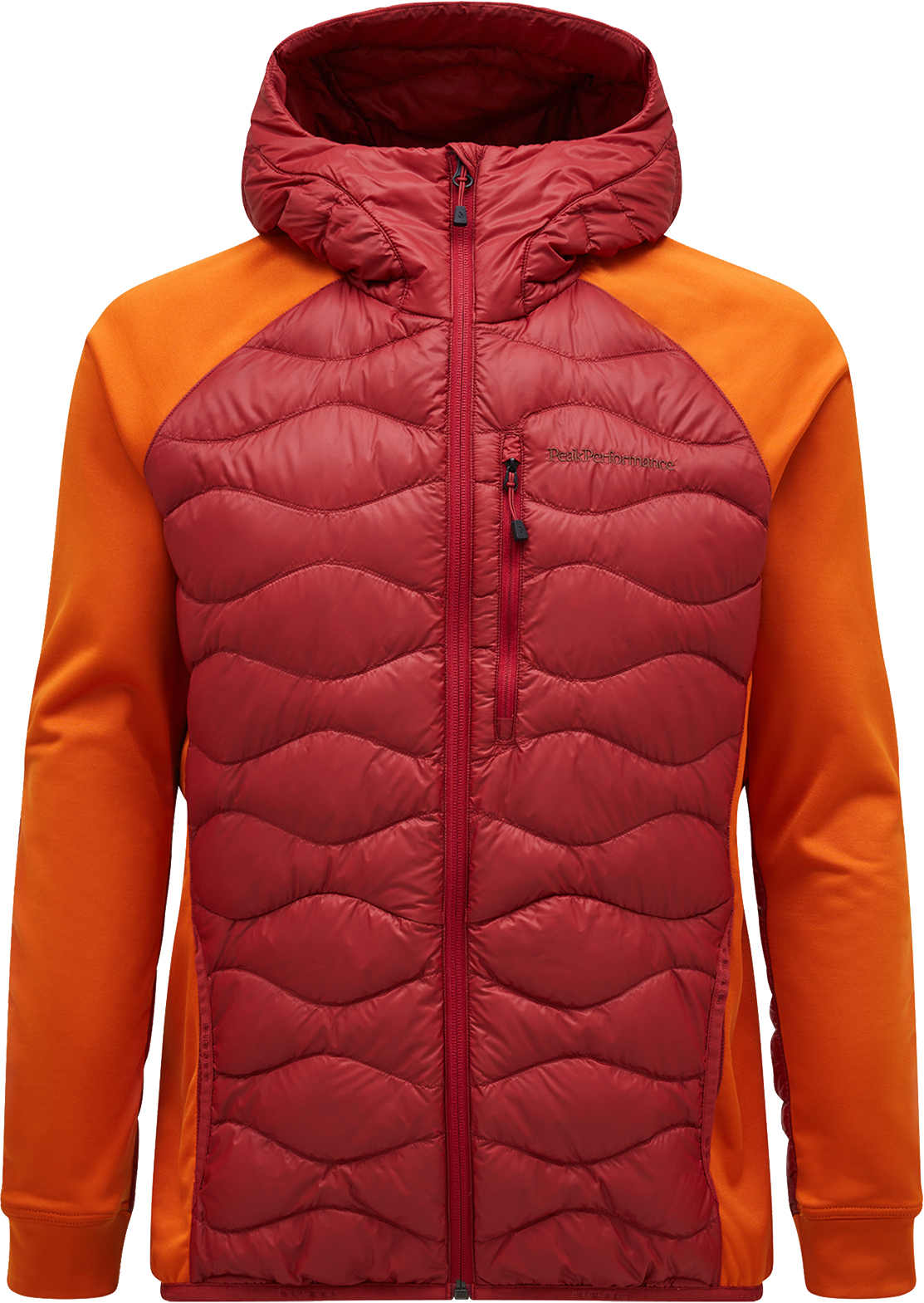 Helium Down Hybrid Hood Herre Sundried Tomato/Gold Flame
