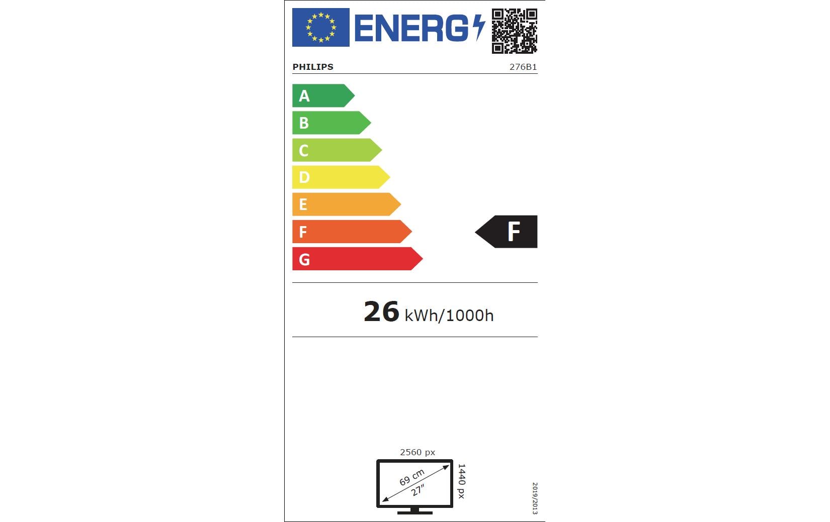 Monitor 276B1/00<br>27-Zoll-Monitor mit QHD-Auflösung und USB-C-Anschluss sowie vielen ergonomischen Einstellungen und energiesparenden Technologien