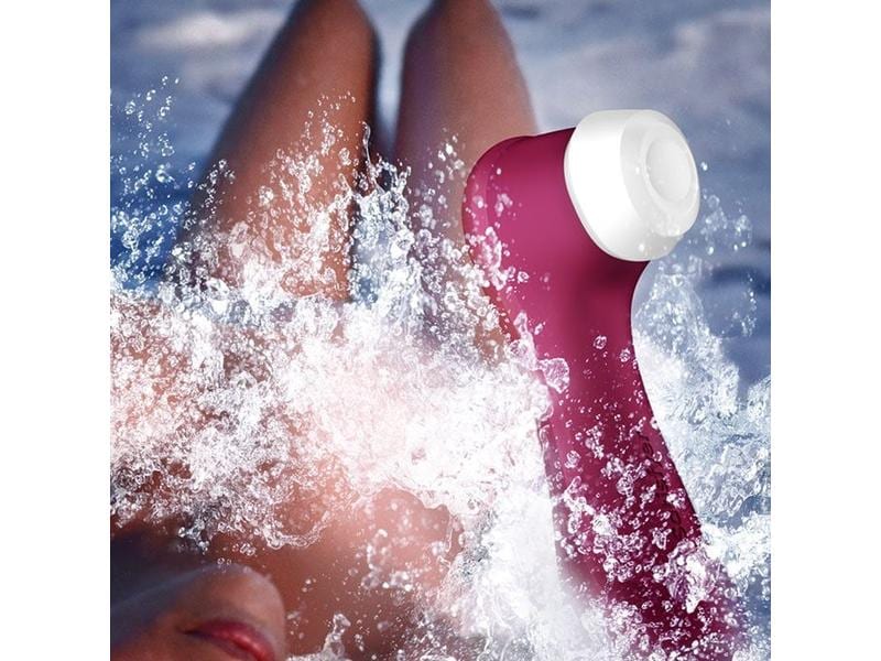 Satisfyer Vibrator Pro 2 Generation 3 bordeaux Hochwertiger Auflegevibrator aus geschmeidigem Silikon für die Frau