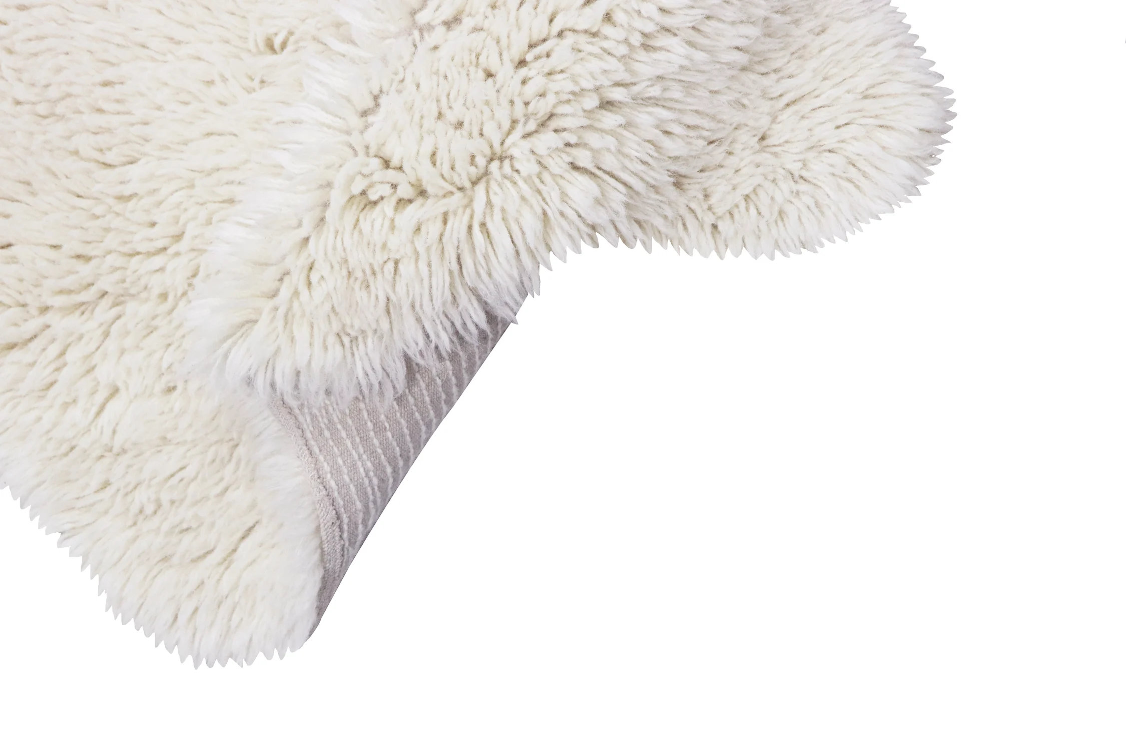 WOLLY - MOUTON - Tapis lavable en laine | Blanc