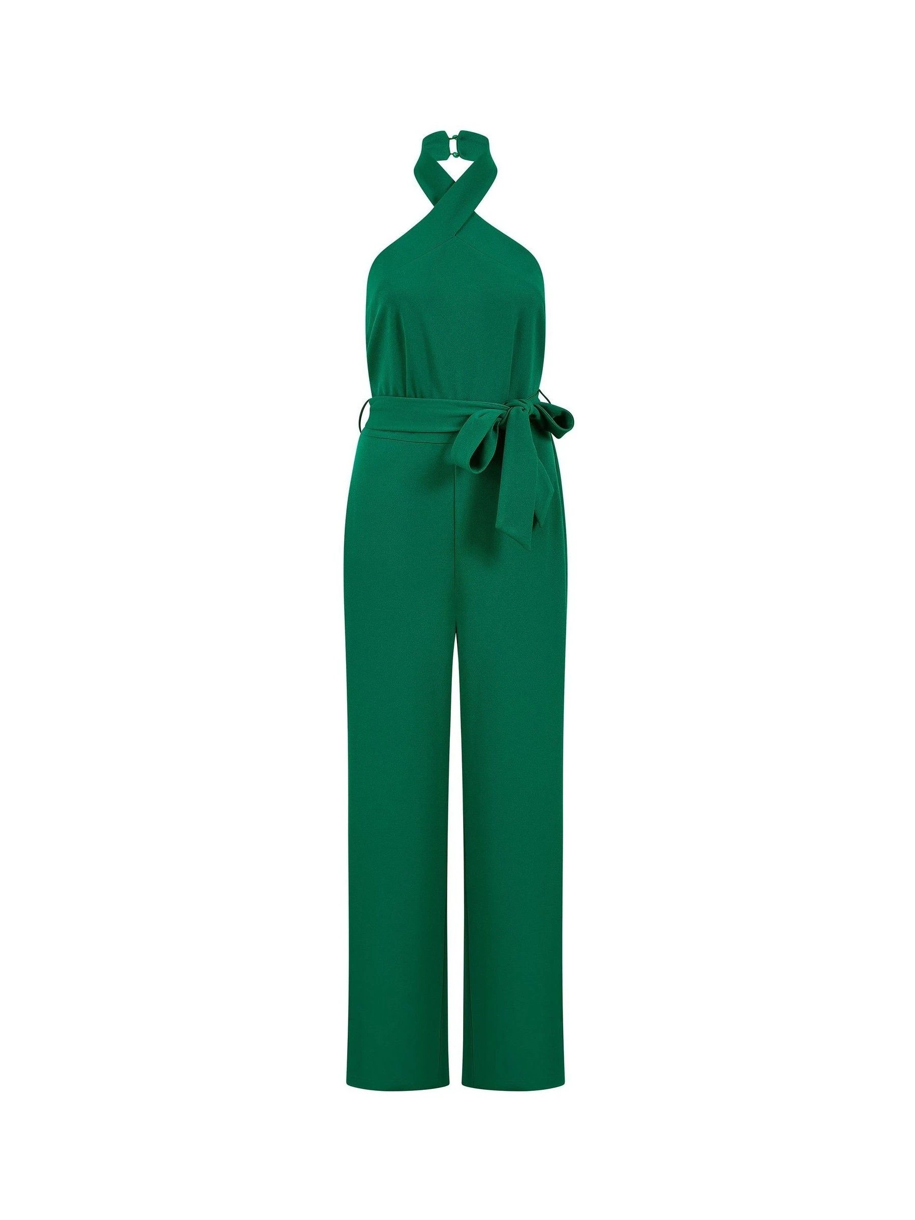 Yumi Cross Over Halter Neck Jumpsuit