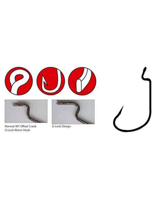 Spro Worm 314 Hooks # 5\/0 - Vishaak -