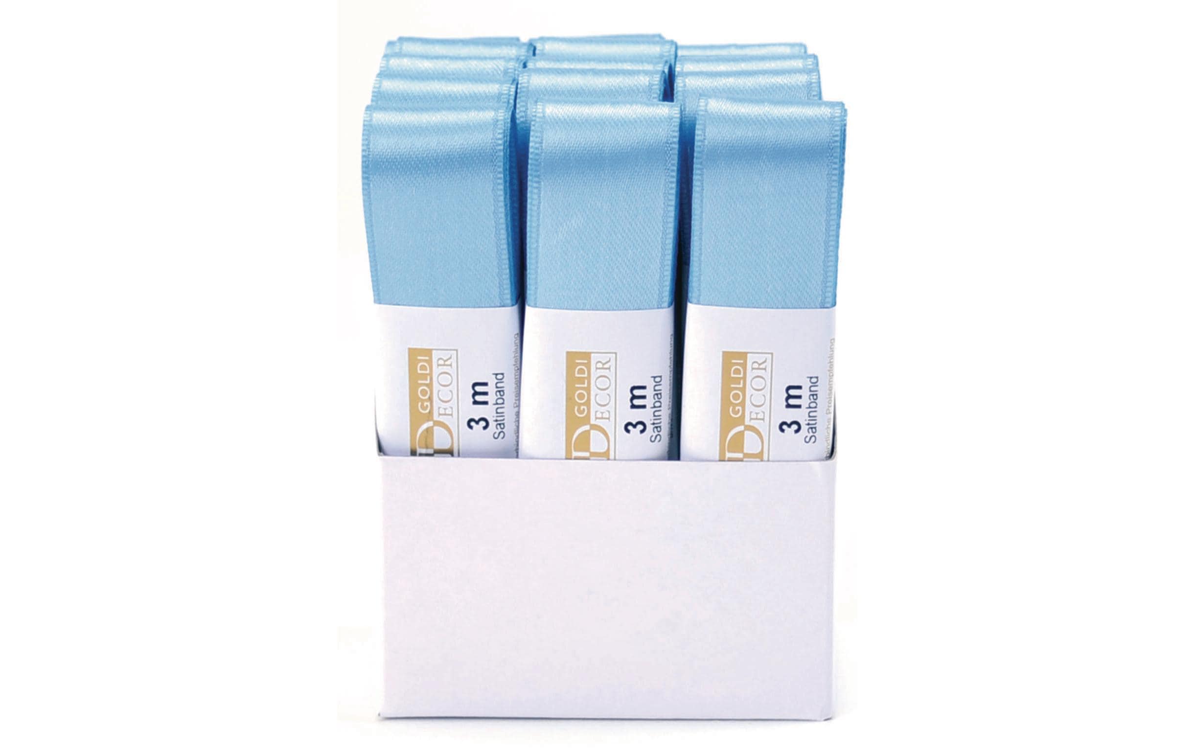 Satinband 25 mm x 3 m, Hellblau, 1 StückSträngchen Geschenkband