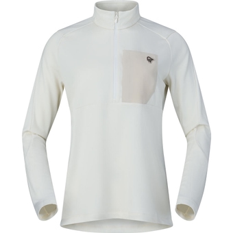 Norrøna Femund Warm1 Half-Zip  Langarmshirt Snow White Damen