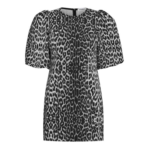Co'Couture LeoCC Crop Puff Kjole, Dark Grey, M