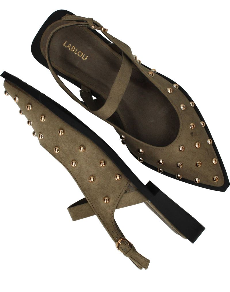 LABLOU Slingbacks Groen