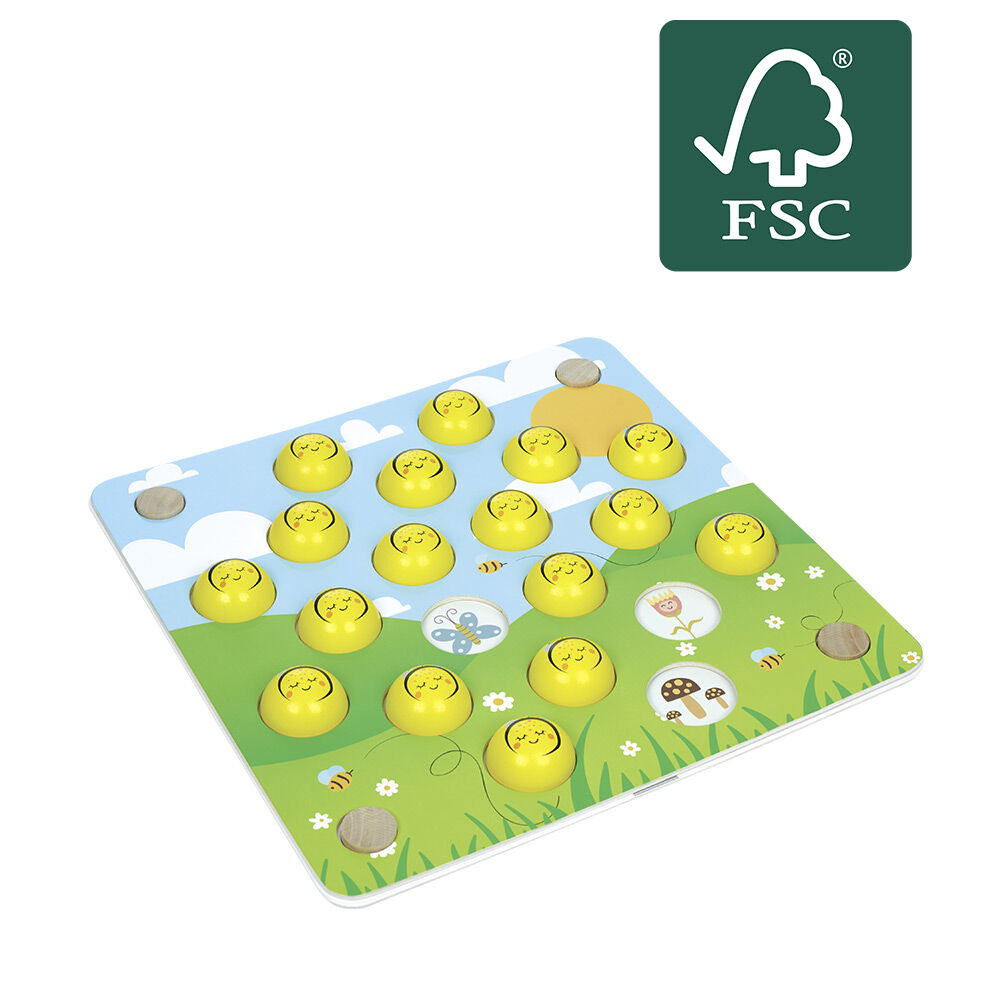 Jeu du cache-cache abeille XL en bois