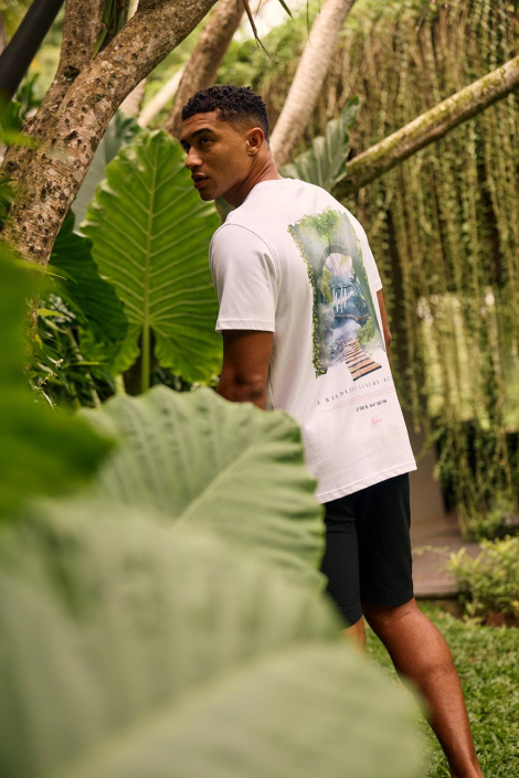 Malelions witte heren t-shirt