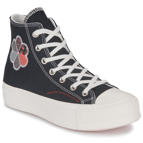 Converse - CHUCK TAYLOR ALL STAR LIFT HI - Noir / Multicolore
