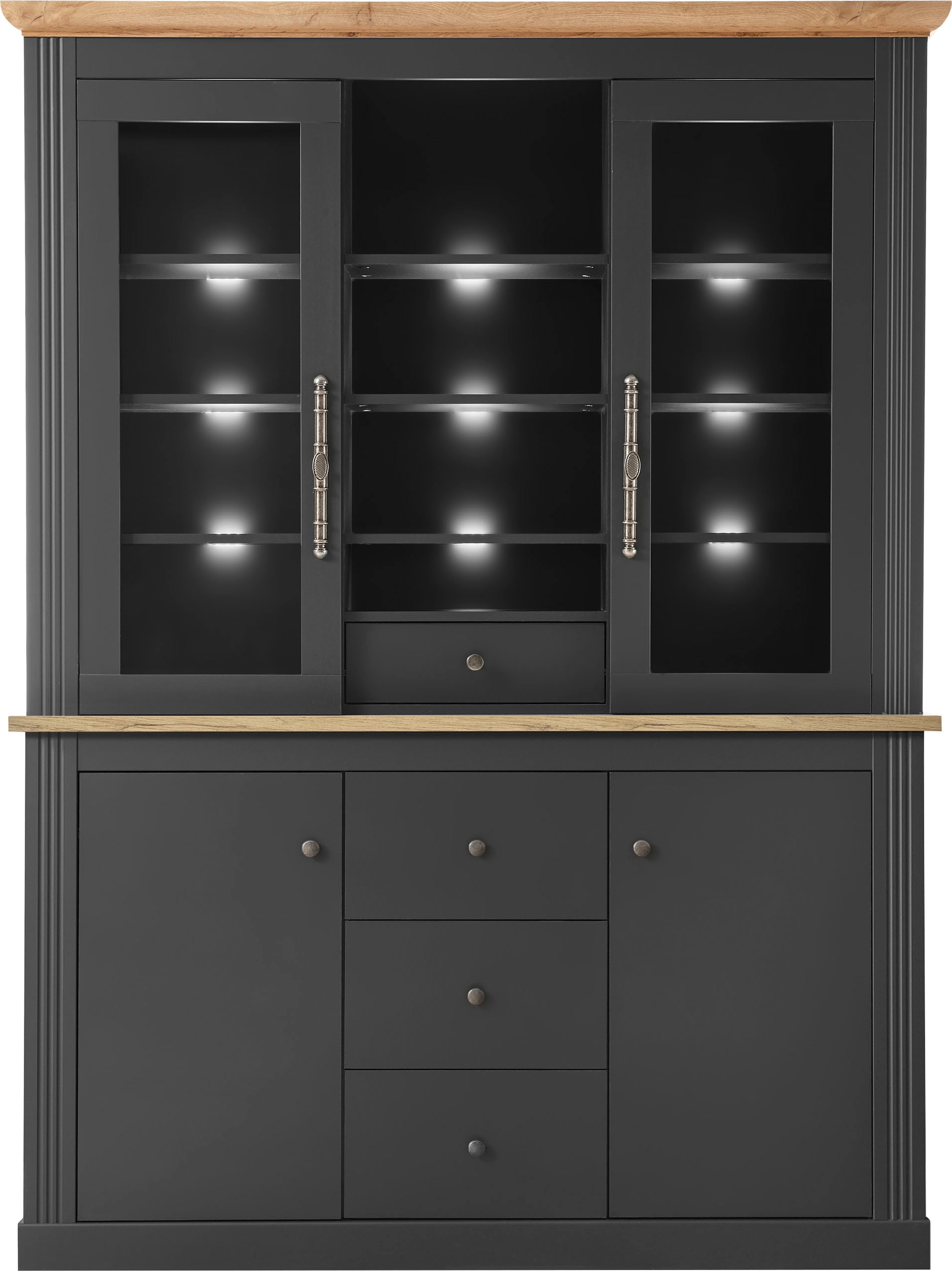 Home affaire Buffet »WESTMINSTER TOPSELLER!« Höhe ca. 205cm,  im angesagten Landhaus-Look