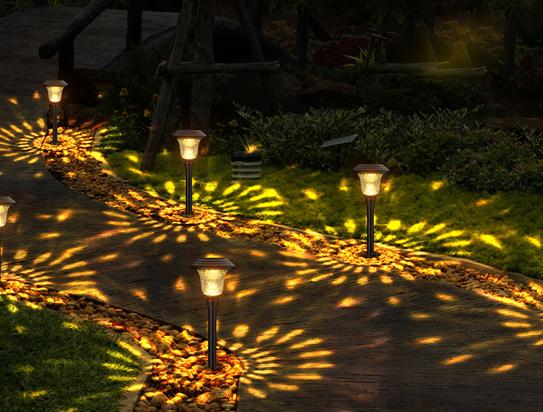 (2er Set) Ø115x440mm Edelstahl LED Solar Lampe Outdoor Gartenleuchte Wegbeleuchtung IP44 - Schwarz / Warmweiss