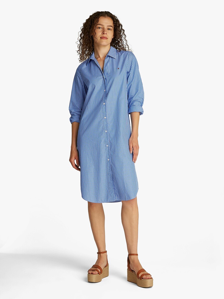 TOMMY HILFIGER<br>Vestido camisa curto