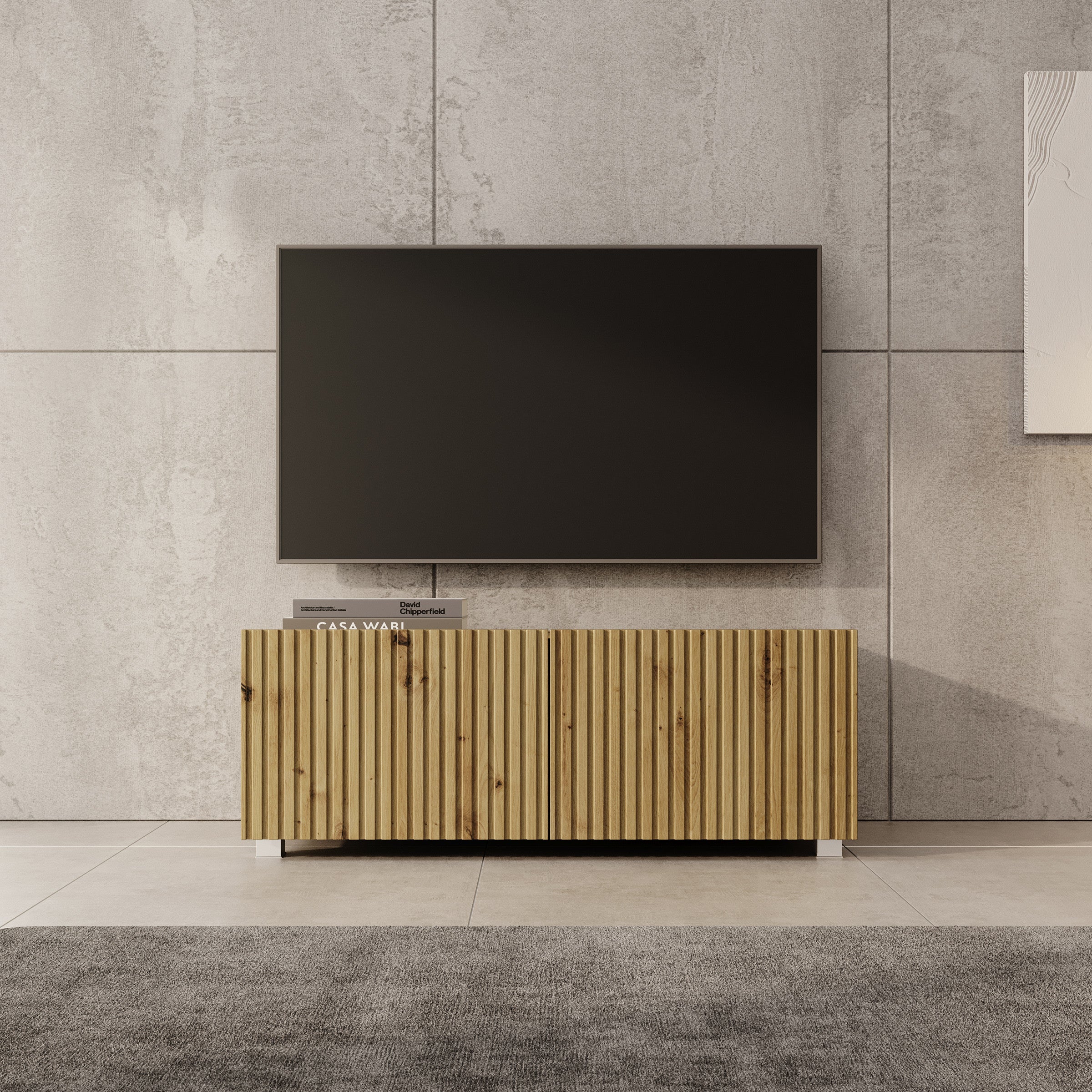 Meubella - TV-Meubel Kenderes - Eiken - 100 cm