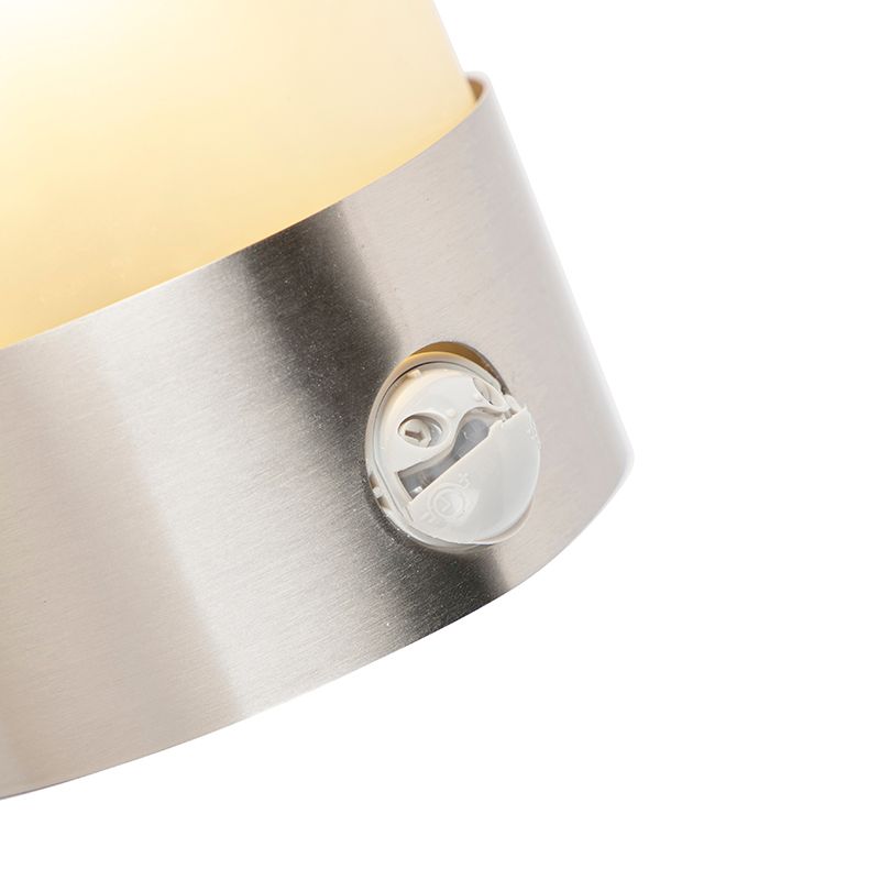 Moderne buitenwandlamp RVS bewegingssensor IP44 - Mira