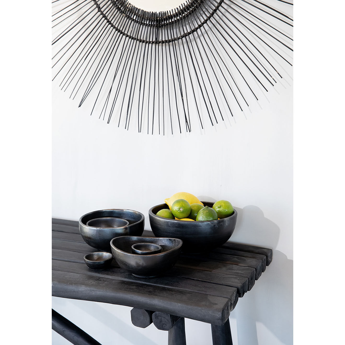 Bazar Bizar 3 Bols Curved noirs - 16x14.5x8 cm