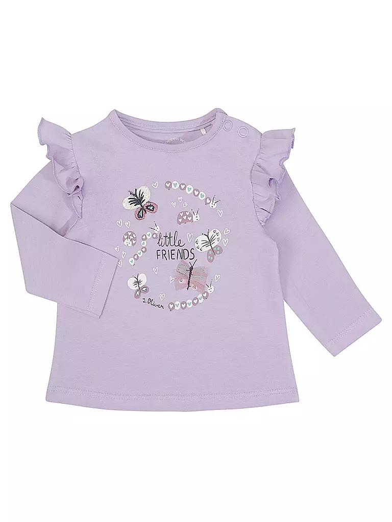 S.OLIVER Baby Langarmshirt  lila